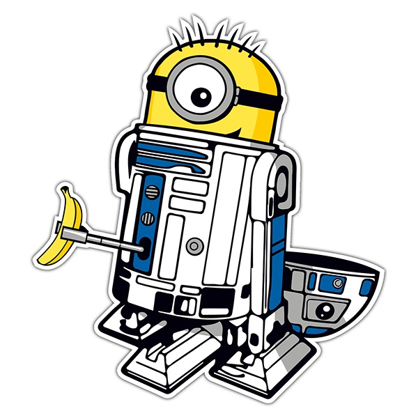 Pegatinas: Minion R2D2