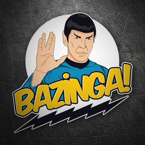 Pegatinas: Spock Bazinga 1