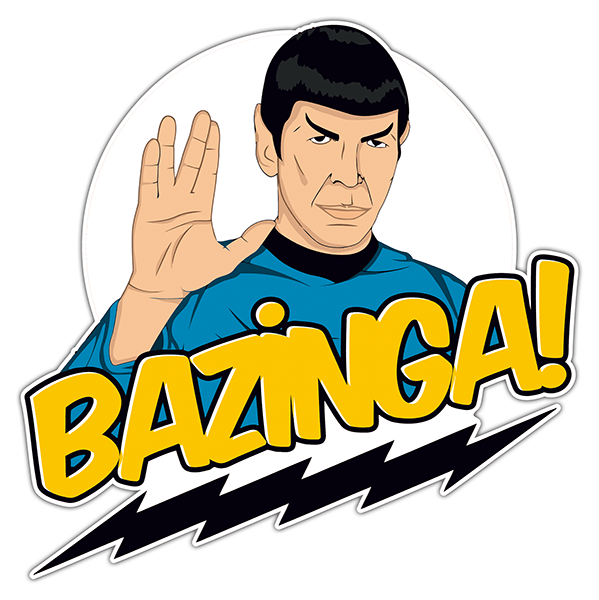 Pegatinas: Spock Bazinga 0