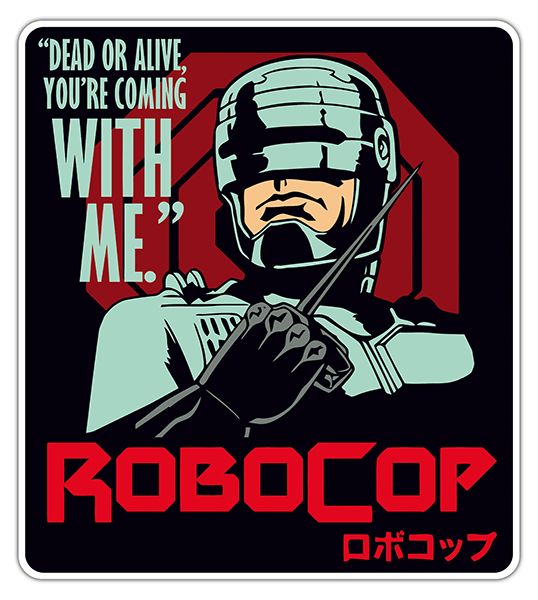 Pegatinas: Robocop, vivo o muerto 0