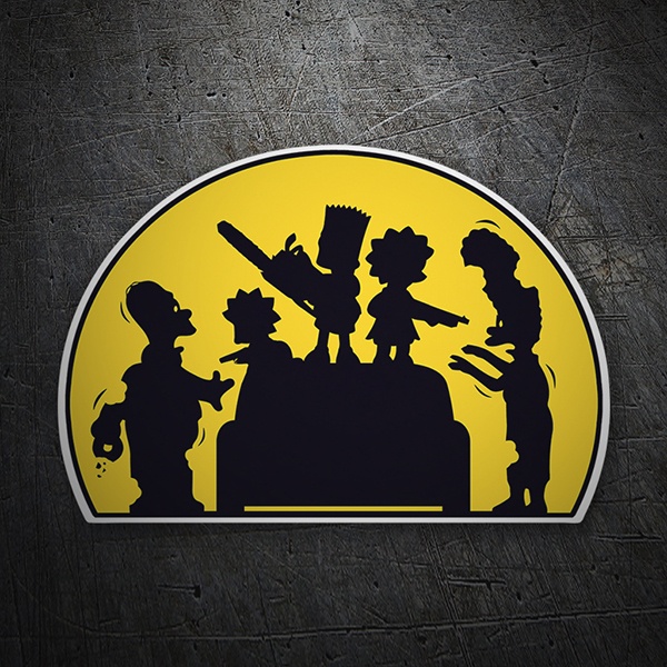 Pegatinas: Los hijos de los Simpsons armados