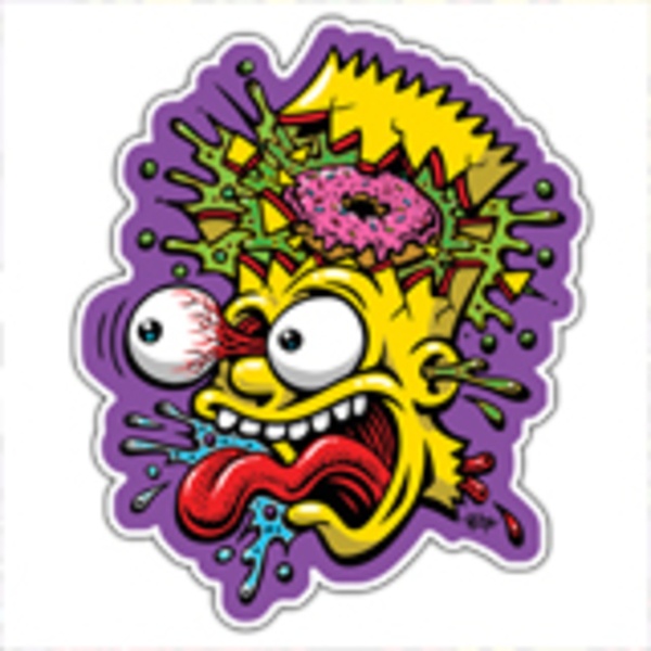 Pegatinas: Bart simpson descompuesto