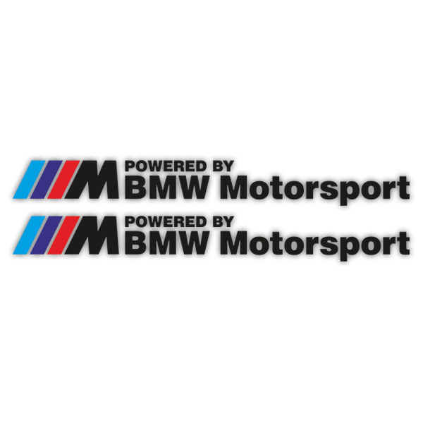 Pegatinas: Kit BMW Motorsport Negro con Logo M