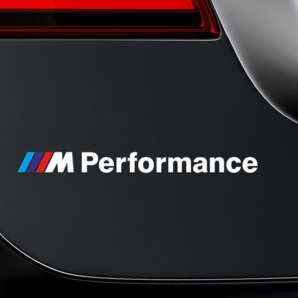 BMW Blanco Performance con Franjas Azul y Rojo 1/1