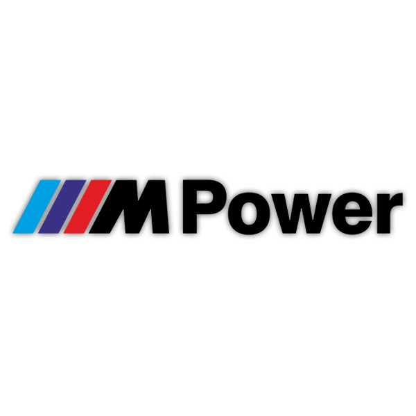 Pegatinas: BMW Power Negro