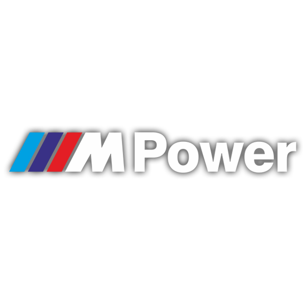 Pegatinas: BMW Power Blanco