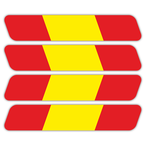 Pegatinas: Kit Casco bandera de España