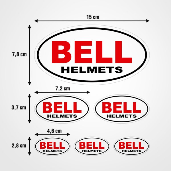 Pegatinas: Set Bell Helmets