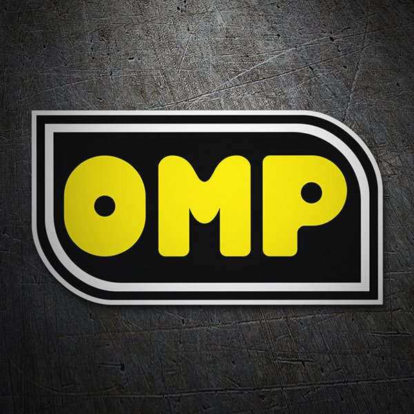 Pegatinas: OMP Letras Amarillas