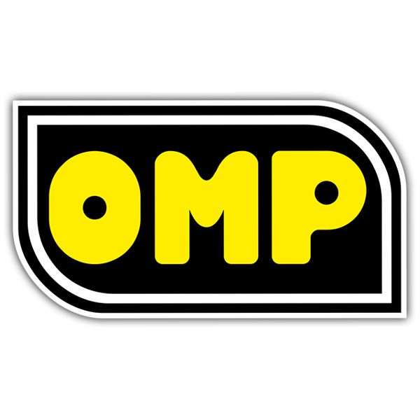 Pegatinas: OMP Letras Amarillas