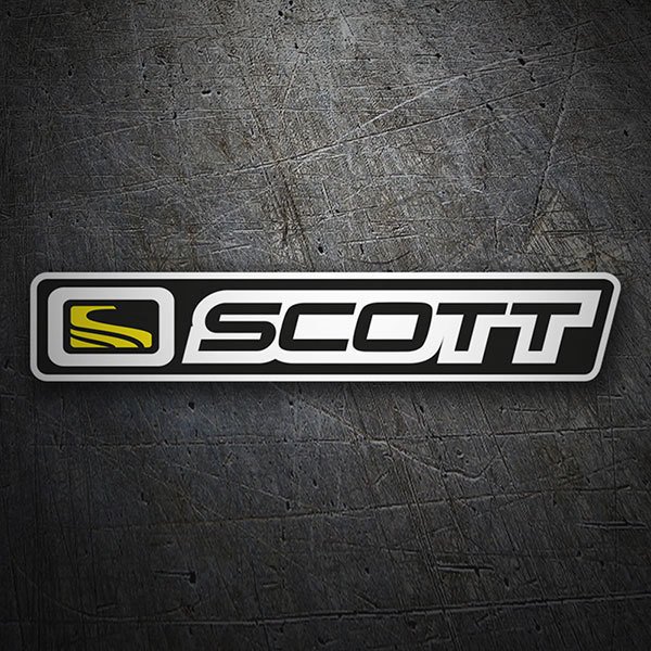 Pegatinas: Logotipo Scott en Dise&ntilde;o Horizontal