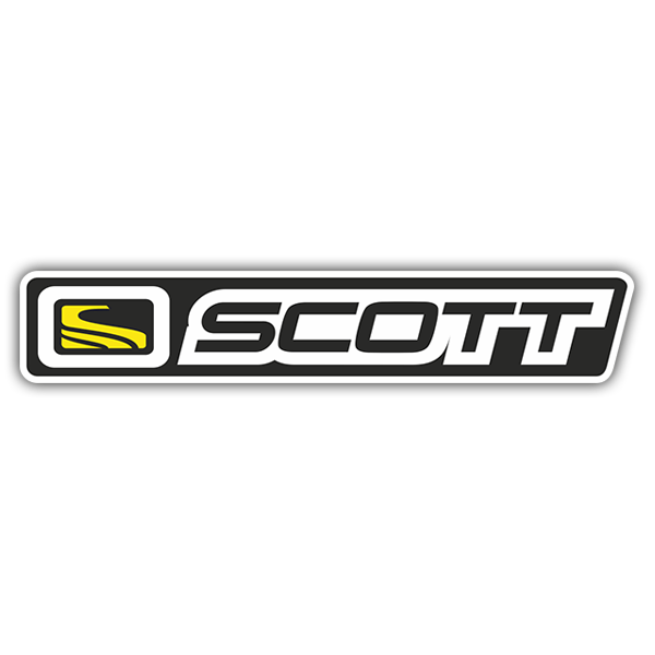 Pegatinas: Logotipo Scott en Dise&ntilde;o Horizontal