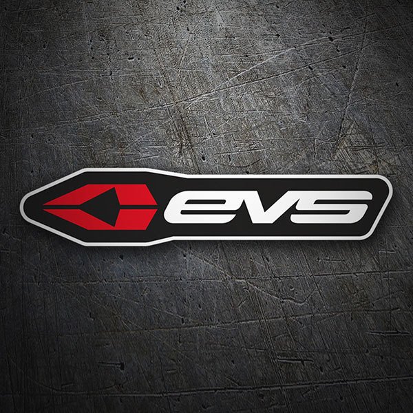 Pegatinas: Logo EVS con flecha roja
