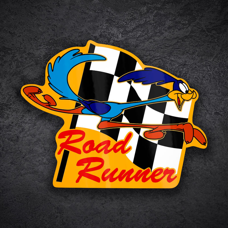 Pegatinas: Correcaminos Bandera Racing