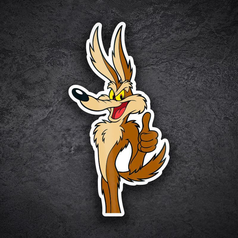 Pegatinas: Coyote Pulgar Arriba OK