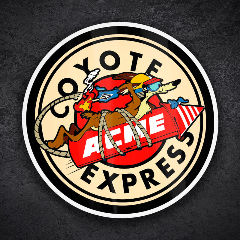 Pegatinas: Coyote Express Cohete ACME