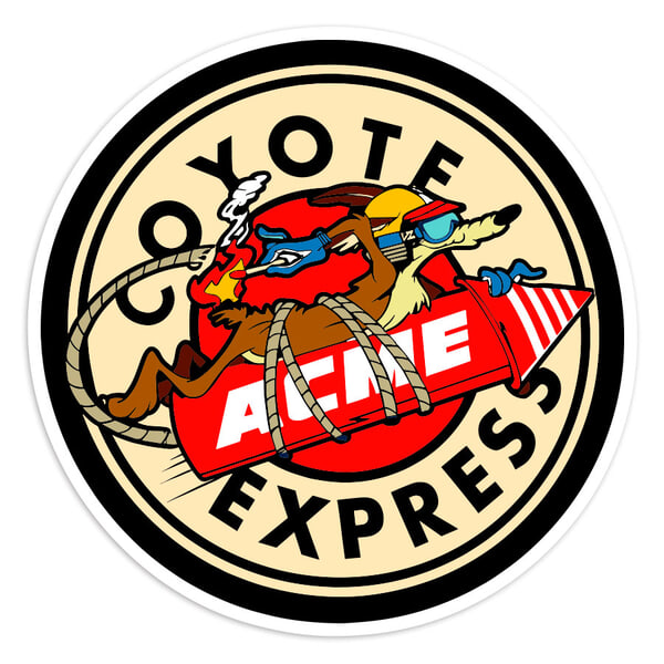 Pegatinas: Coyote Express Cohete ACME