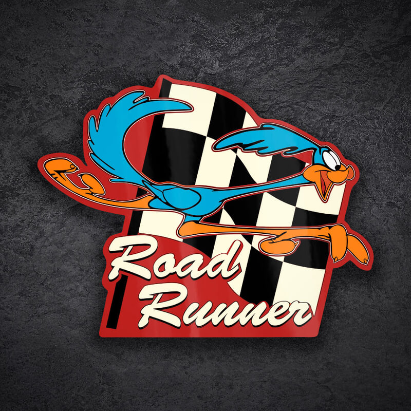 Pegatinas: Road Runner Bandera Clásica