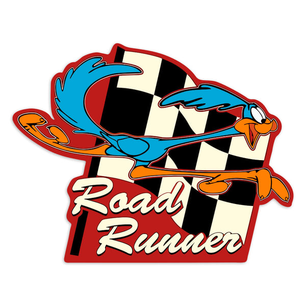 Pegatinas: Road Runner Bandera Clásica