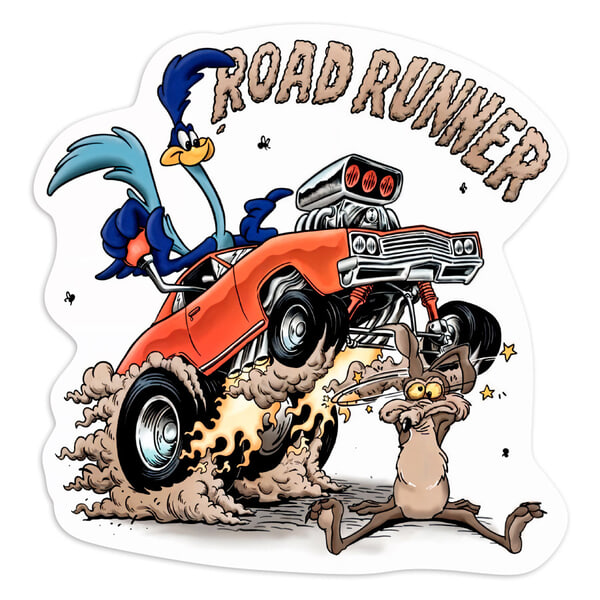 Pegatinas: ROAD RUNNER Hot Rod vs Coyote