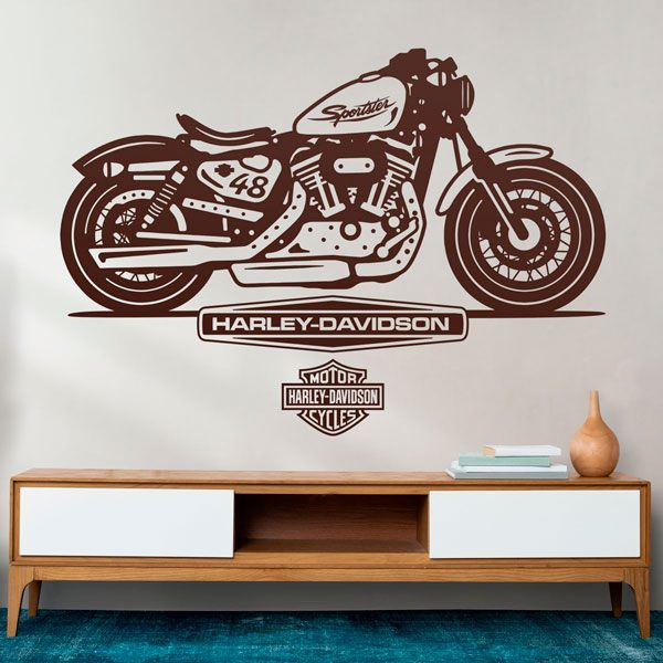 Racionalización grieta Colonial Vinilos decorativos de motos Harley Davidson - TeleAdhesivo.com