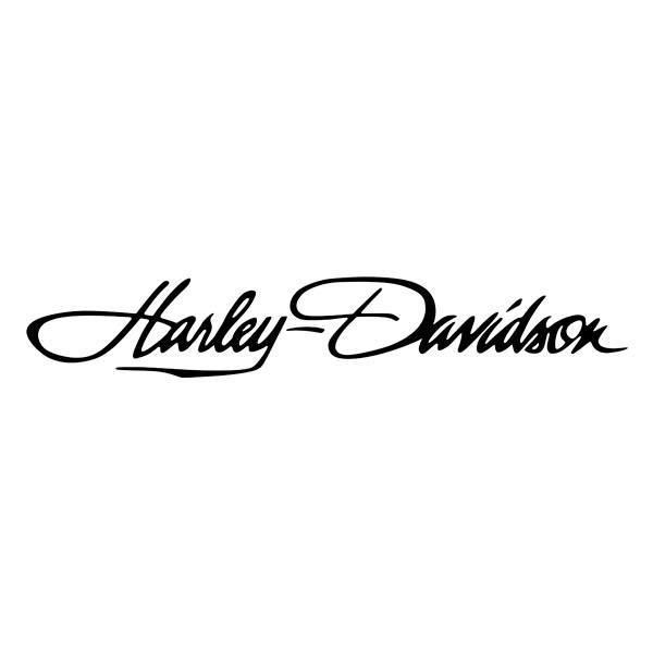Pegatinas: Harley Davidson Firma