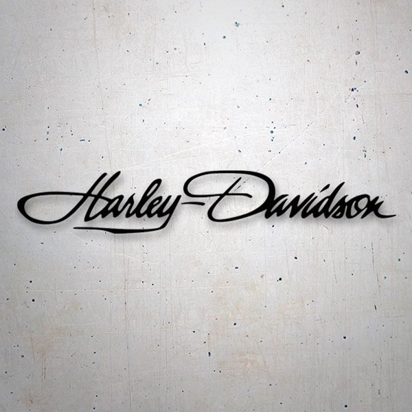 Pegatinas: Harley Davidson Firma