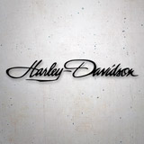 Pegatinas: Harley Davidson Firma 2