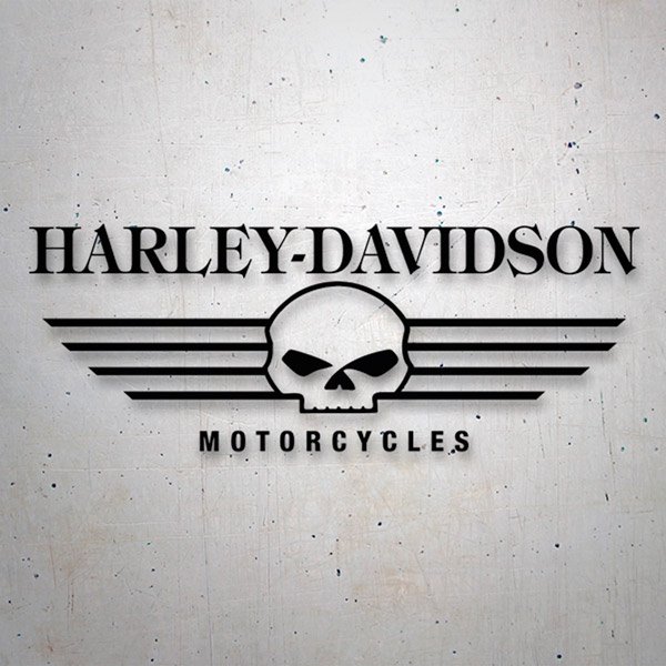 Pegatinas: Harley Davidson Calavera Motorcycles