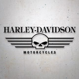 Pegatinas: Harley Davidson Calavera Motorcycles 2