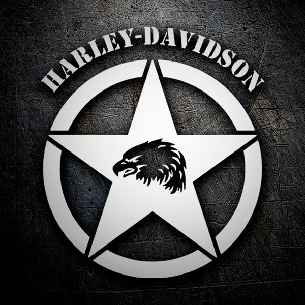 Pegatinas: Harley Davidson, Águila