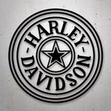 Pegatinas: Harley Davidson, Isologo 2