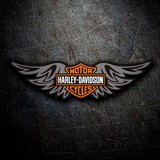 Pegatinas: Harley Davidson, Cartoon 3