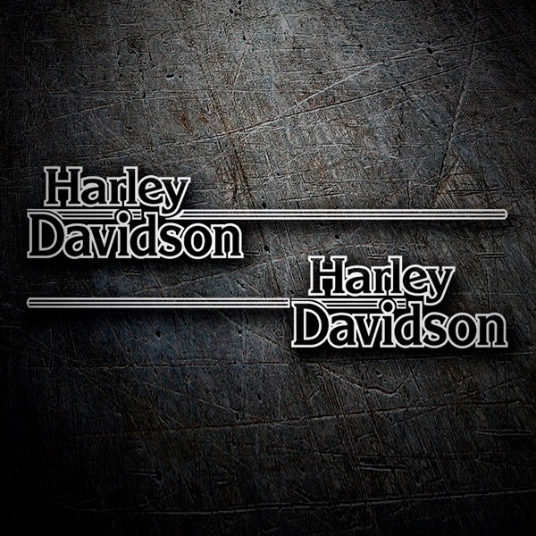 Pegatinas: Harley Davidson líneas