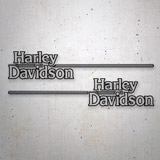 Pegatinas: Harley Davidson líneas 2