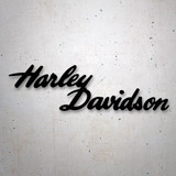 Pegatinas: Harley Davidson firma III 3
