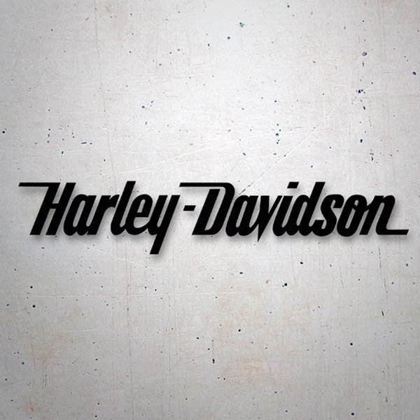 Pegatinas: Harley Davidson firma IV