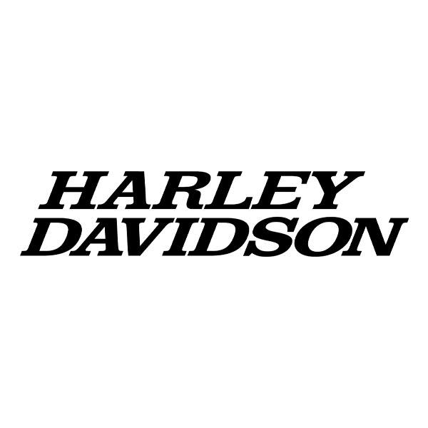 Pegatinas: Harley Davidson name