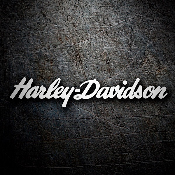 Pegatinas: Harley Davidson firma V