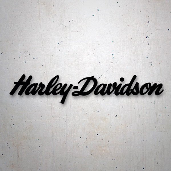 Pegatinas: Harley Davidson firma V