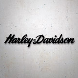 Pegatinas: Harley Davidson firma V 2