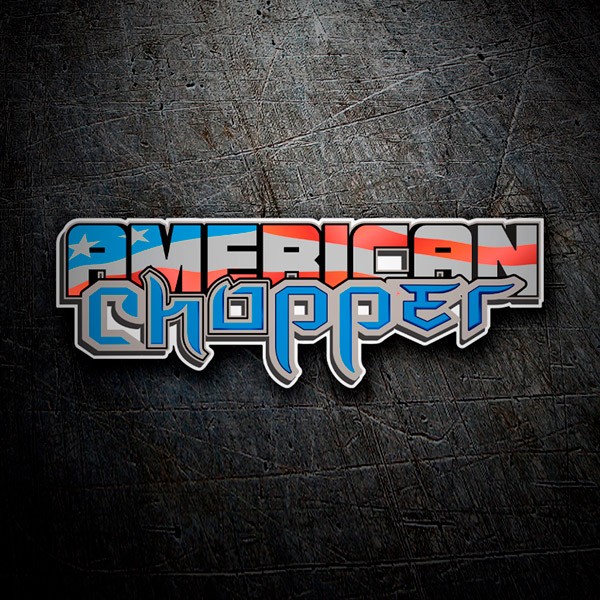 Pegatinas: Harley Davidson American chopper