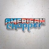 Pegatinas: Harley Davidson American chopper 3
