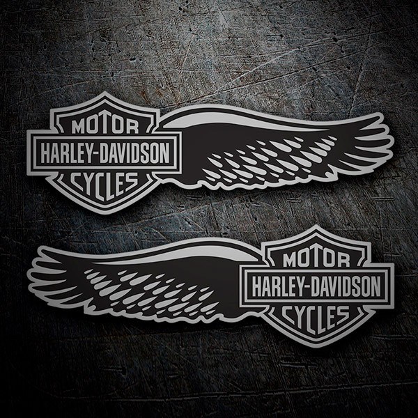 Pegatinas: Kit Harley Davidson alas