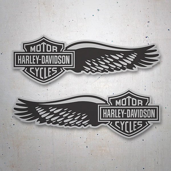 Pegatinas: Kit Harley Davidson alas
