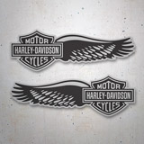 Pegatinas: Kit Harley Davidson alas 3