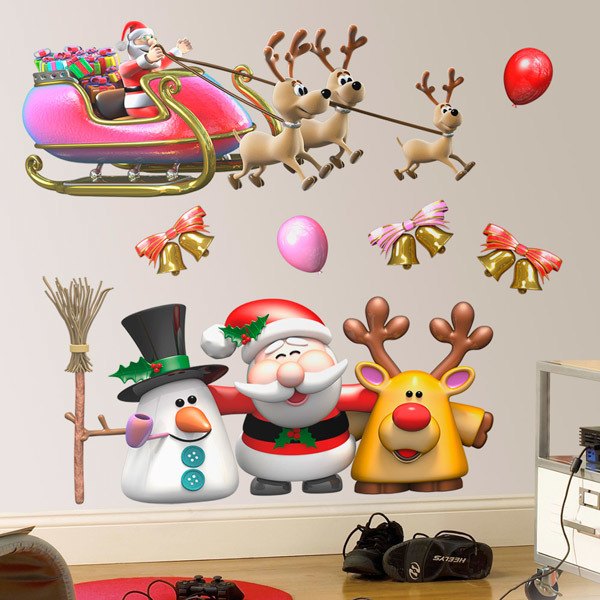 decorar pared para navidad vinilos decorativos de navidad teleadhesivo decorar pared para navidad vinilos decorativos de navidad teleadhesivo
