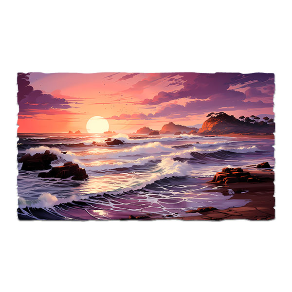 Vinilos Decorativos: Atardecer playero