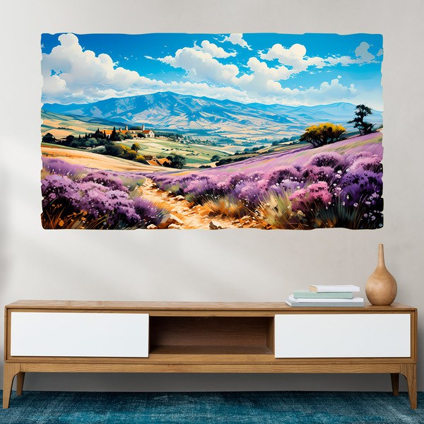 Vinilos Decorativos: Campos de lavanda