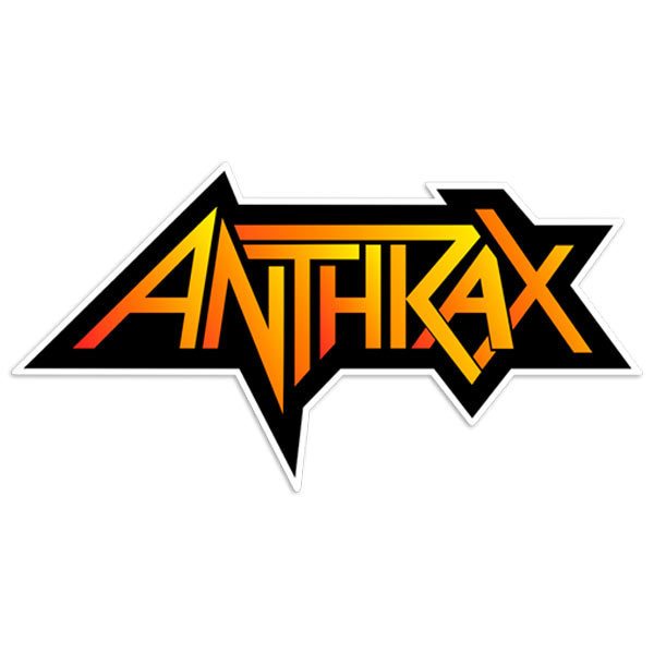 Pegatinas: Anthrax en negro